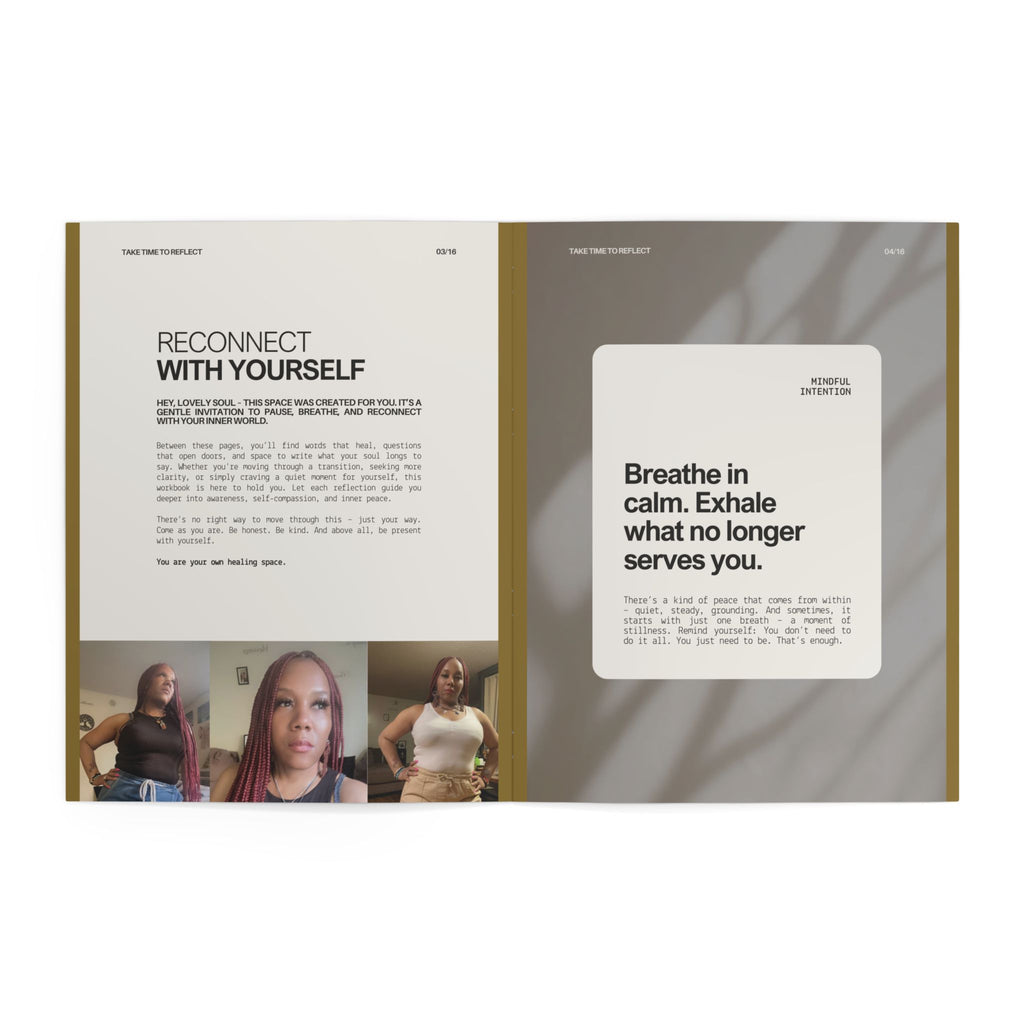 Healing Journal Coloring Book — Reflective Self-Care Workbook for Stress Relief & Mindful Creativity