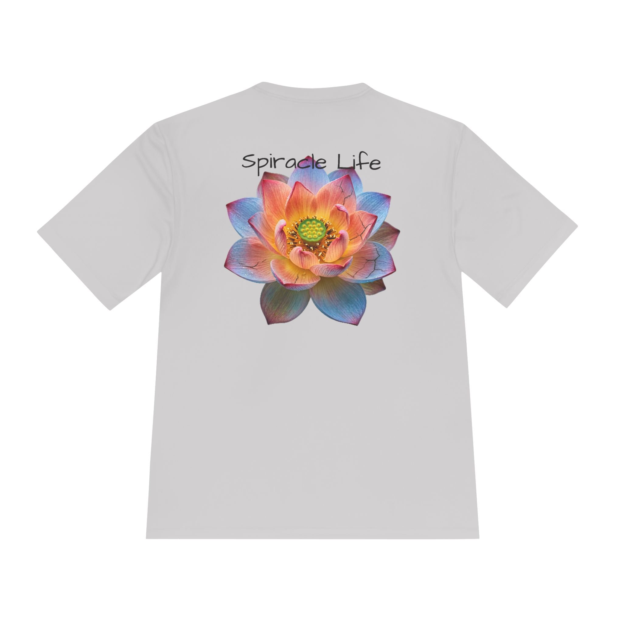Faith Lotus Moisture-Wicking Tee — "Let Your Faith Be Bigger Than Your Fears"