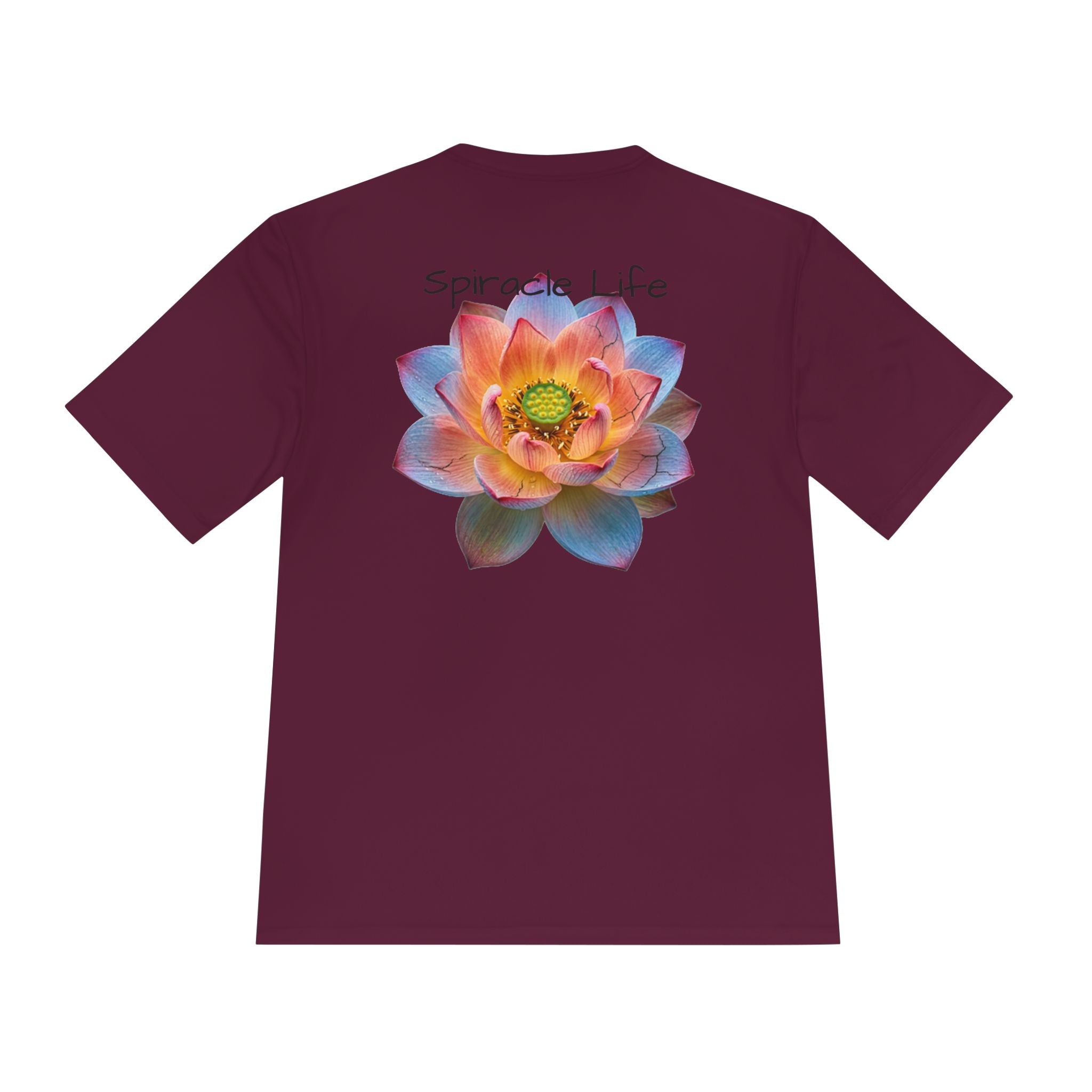 Faith Lotus Moisture-Wicking Tee — "Let Your Faith Be Bigger Than Your Fears"