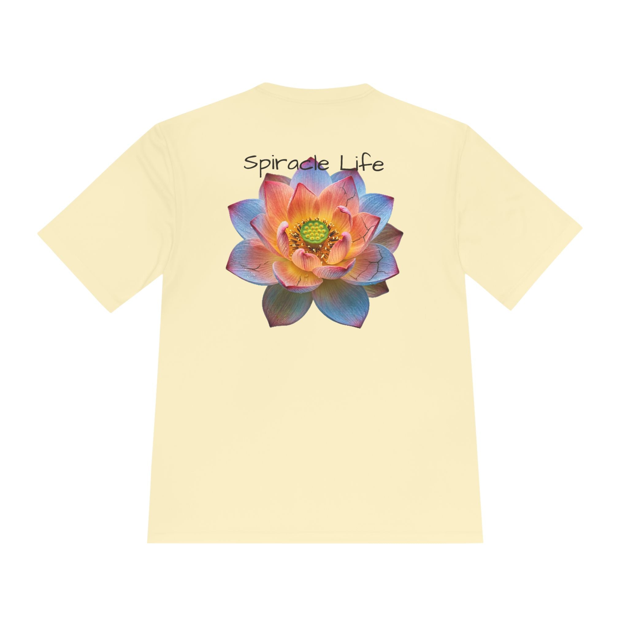 Faith Lotus Moisture-Wicking Tee — "Let Your Faith Be Bigger Than Your Fears"