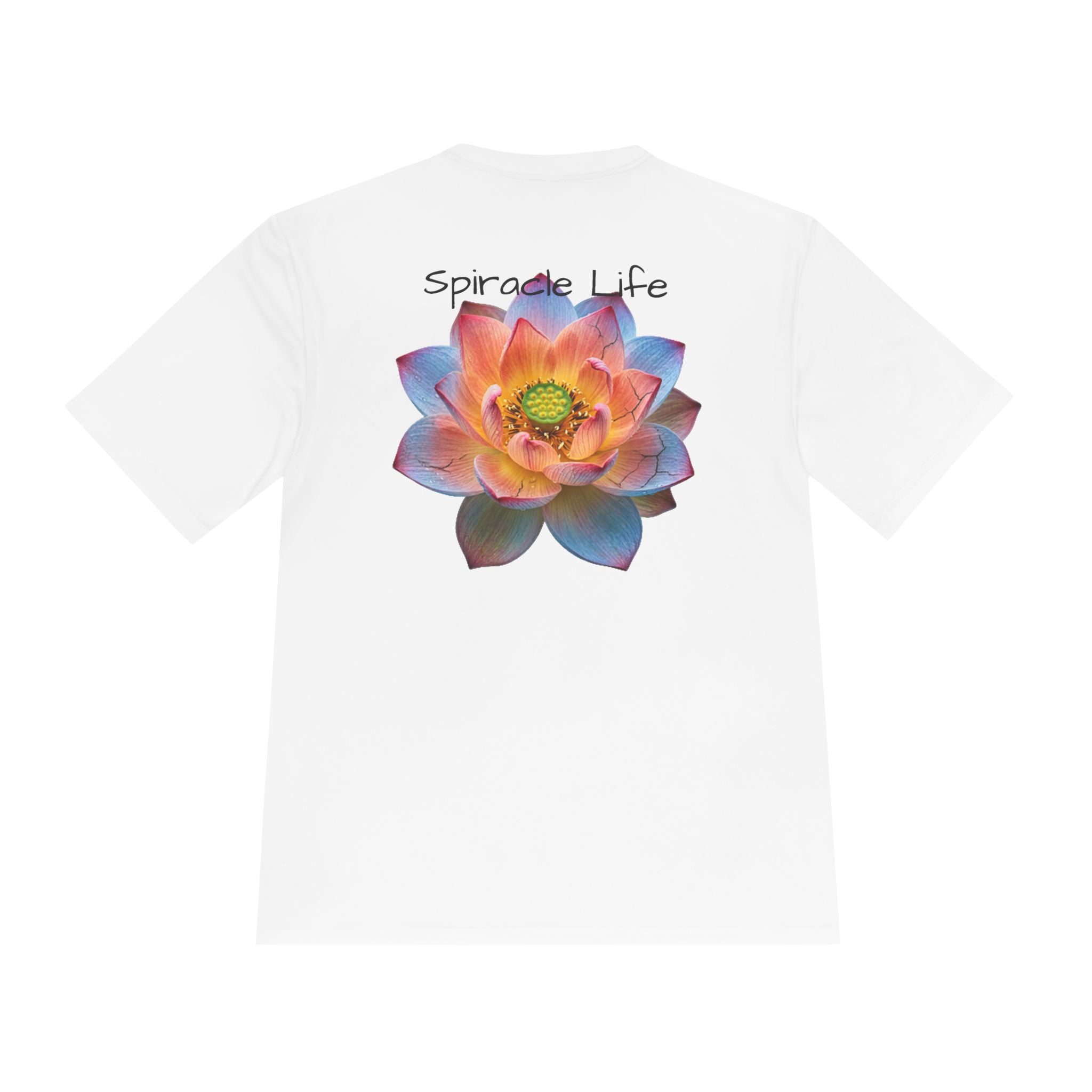 Faith Lotus Moisture-Wicking Tee — "Let Your Faith Be Bigger Than Your Fears"