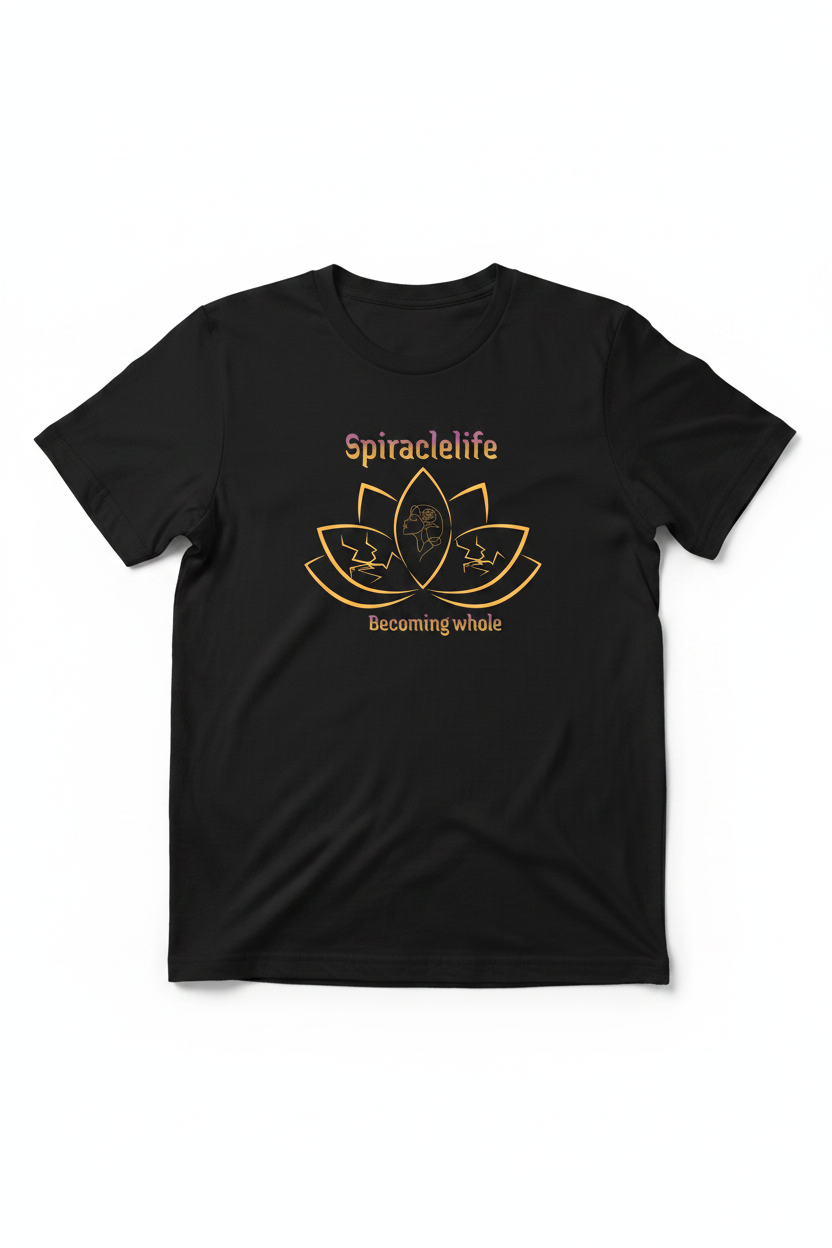 Spiraclelife Lotus T‑Shirt — Mindful Yoga Tee with Lotus Logo