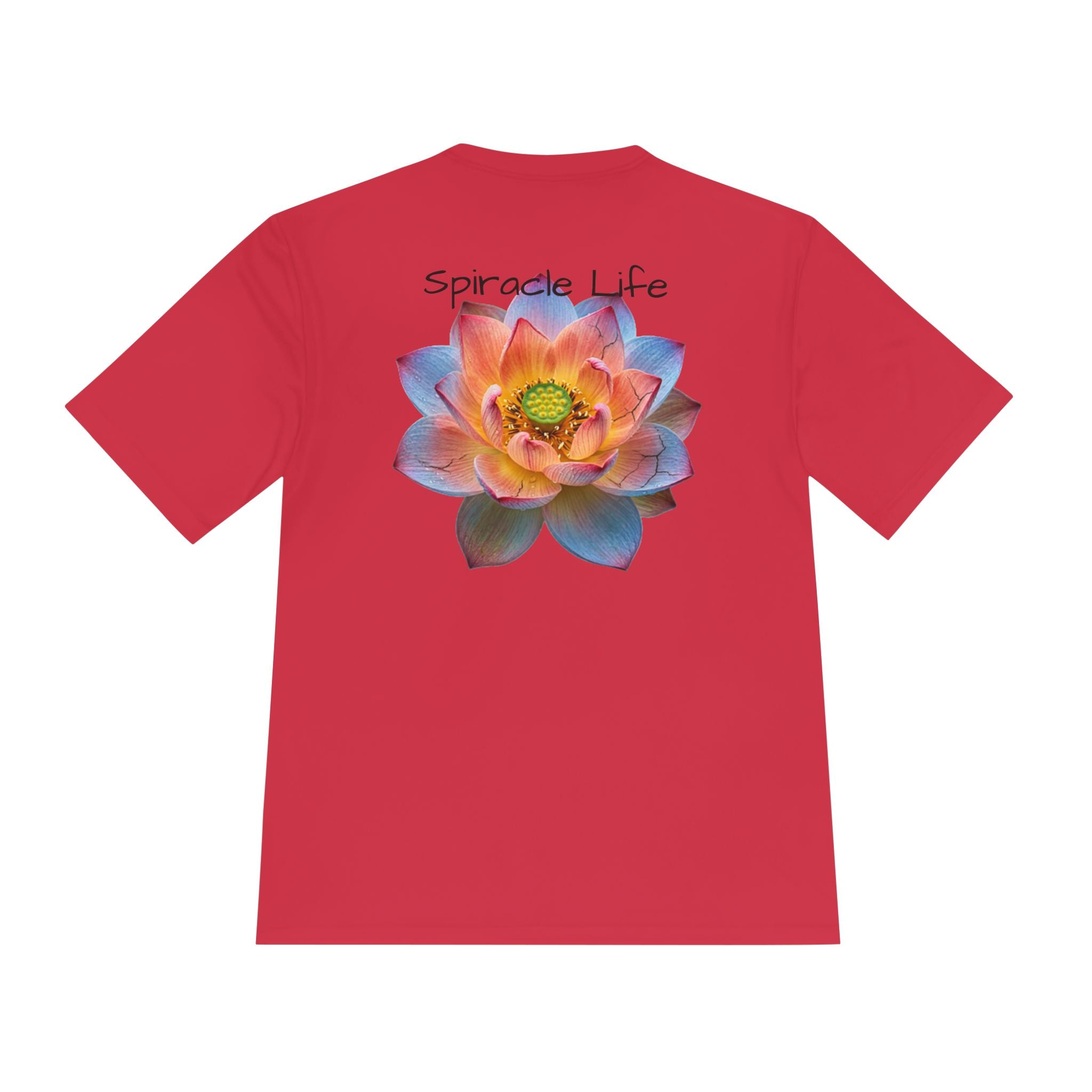 Faith Lotus Moisture-Wicking Tee — "Let Your Faith Be Bigger Than Your Fears"