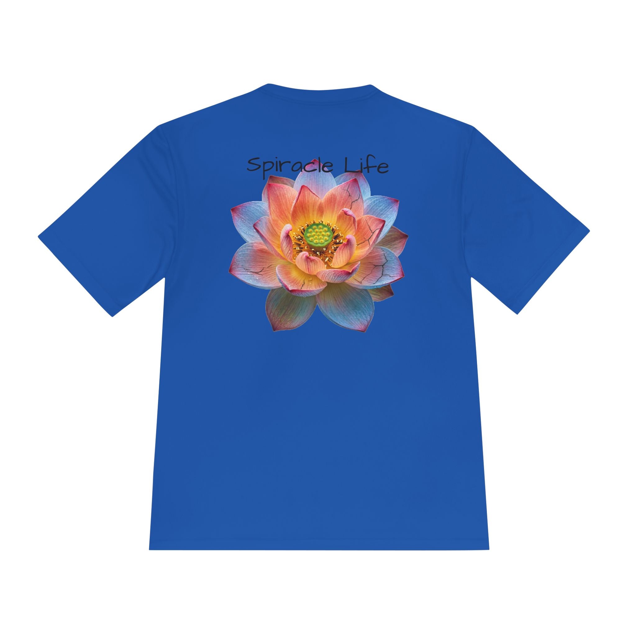 Faith Lotus Moisture-Wicking Tee — "Let Your Faith Be Bigger Than Your Fears"