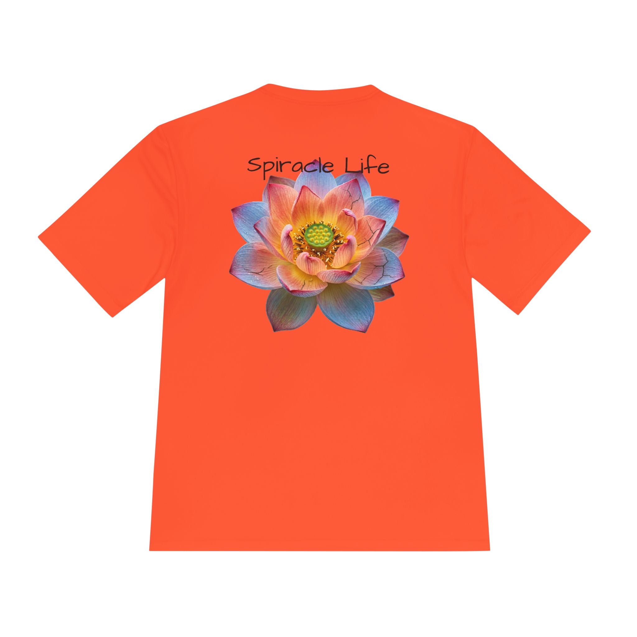 Faith Lotus Moisture-Wicking Tee — "Let Your Faith Be Bigger Than Your Fears"